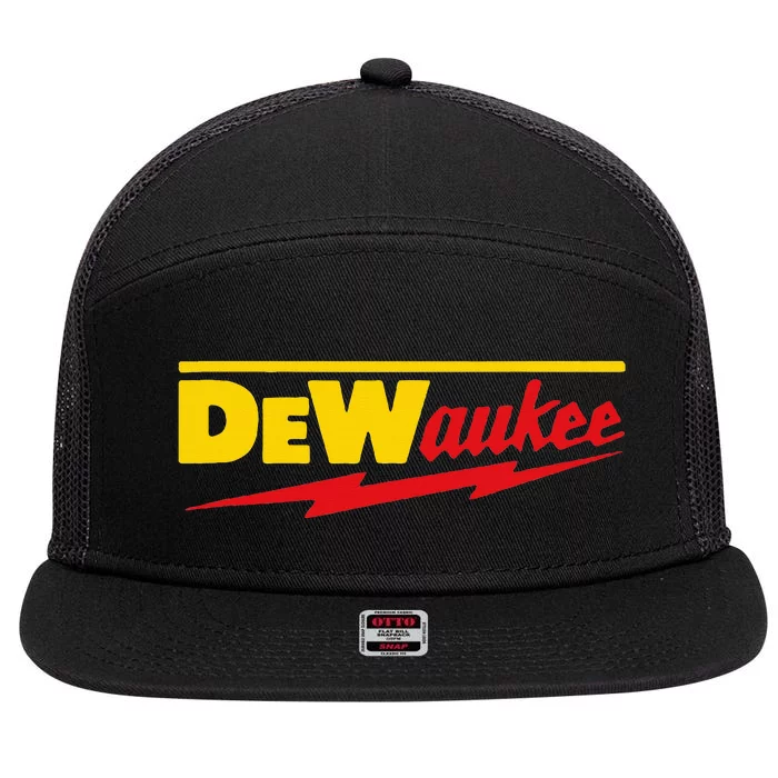 Dewaukee 7 Panel Mesh Trucker Snapback Hat