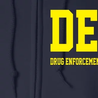 DEA Drug Enforcement Agency Full Zip Hoodie