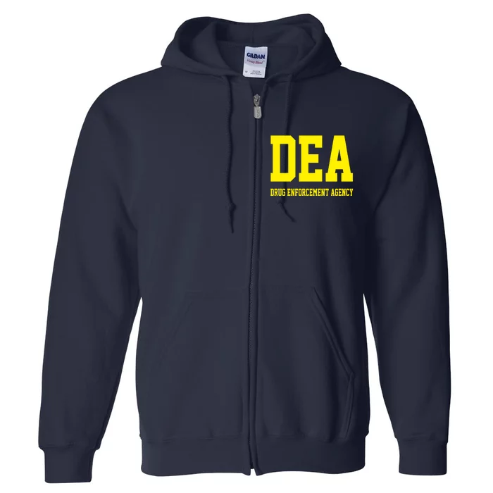 DEA Drug Enforcement Agency Full Zip Hoodie