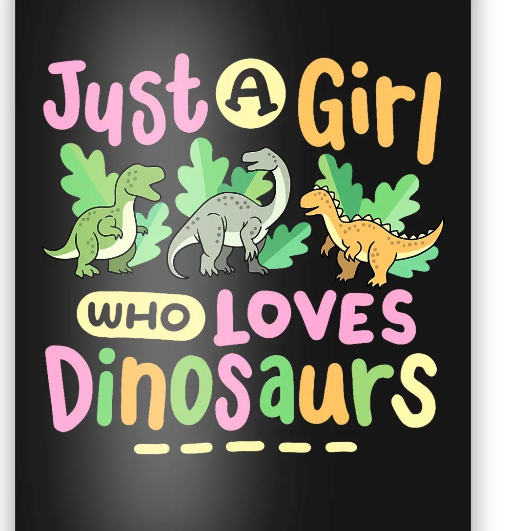 Dinosaur Dinosaurs Expert Just A Girl Who Loves Dinosaurs Poster