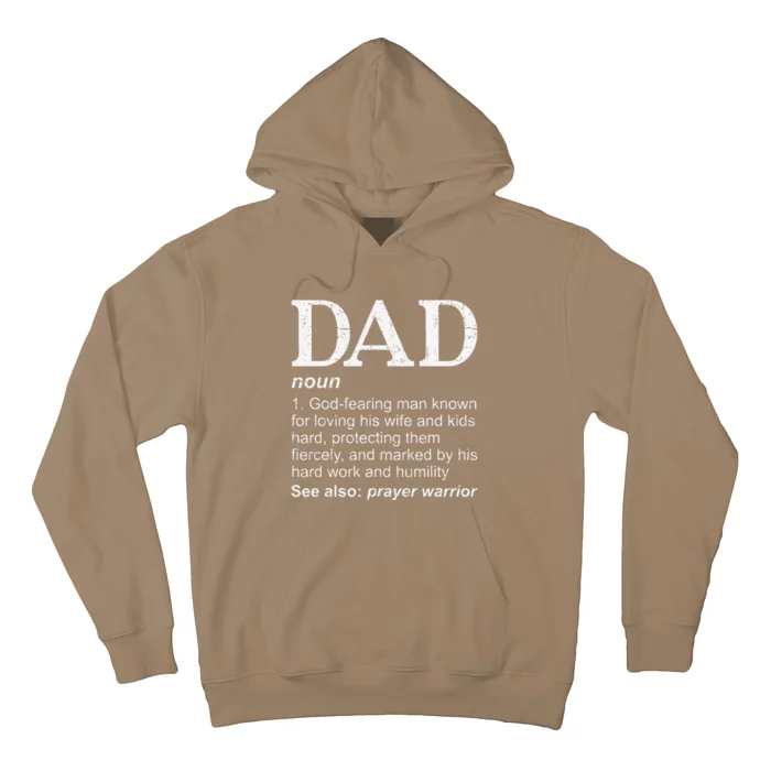 DAD Definition Fathers Day Daddy Christian Dad Hoodie