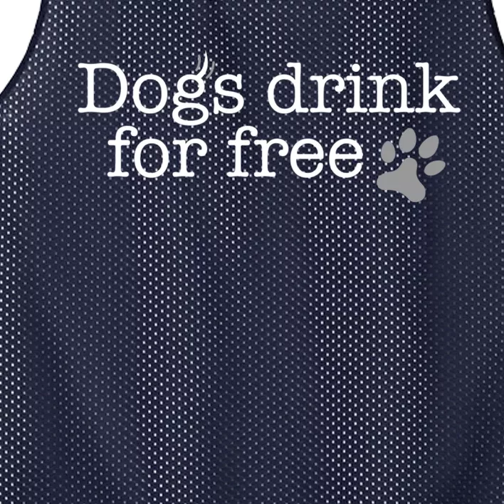 Dogs Drink For Free Custom Fun Design Mesh Reversible Basketball Jersey Tank