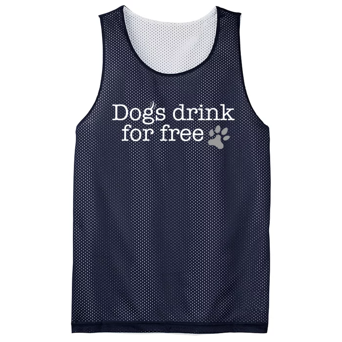 Dogs Drink For Free Custom Fun Design Mesh Reversible Basketball Jersey Tank