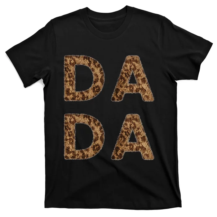 DA DA Father's Day Cheetah Proud New Dad Father Papa Grandpa T-Shirt