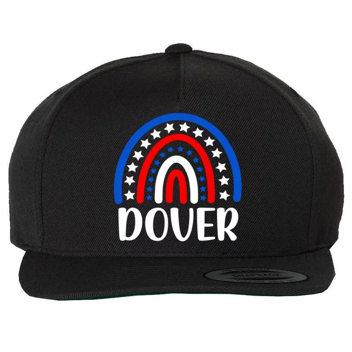 Dover Delaware Funny Gift I Love Dover Usa Gift Wool Snapback Cap