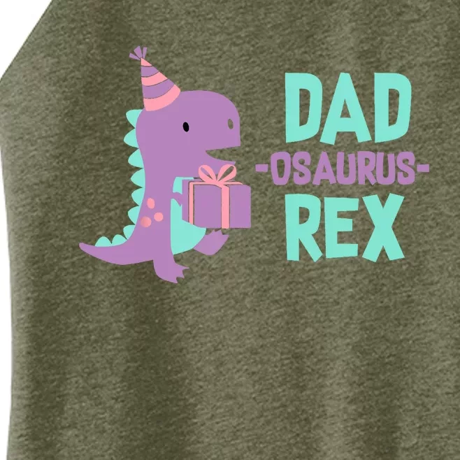 Dad Dinosaur Family Matching Birthday Girl Party Daughter Women’s Perfect Tri Rocker Tank