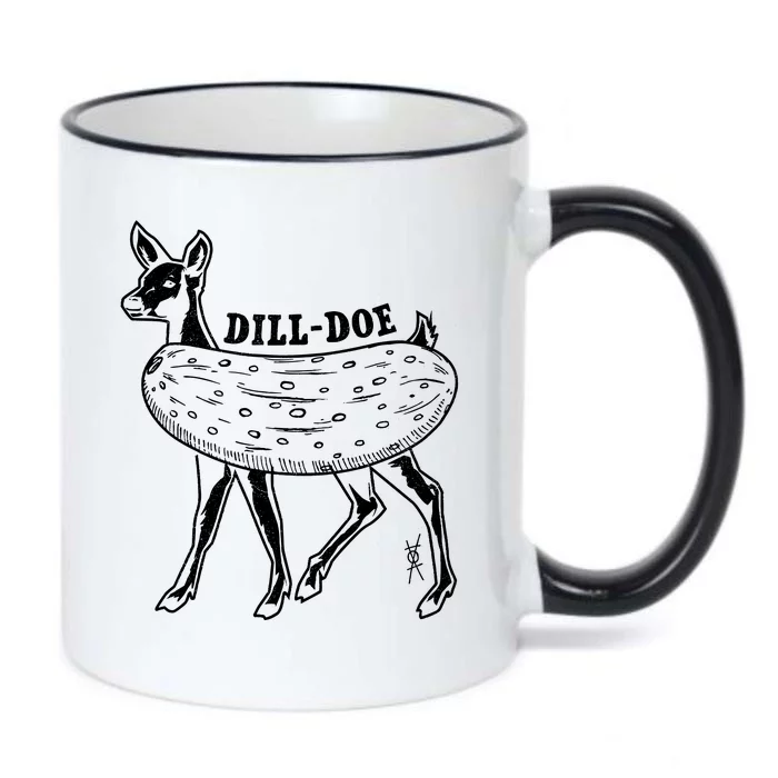 Dill Doe Funny Inappropriate Party Naughty Reindeer She Black Color Changing Mug