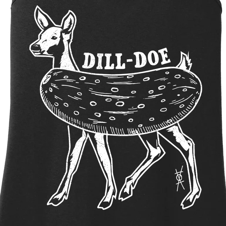 Dill Doe Funny Inappropriate Party Naughty Reindeer She Ladies Essential Tank