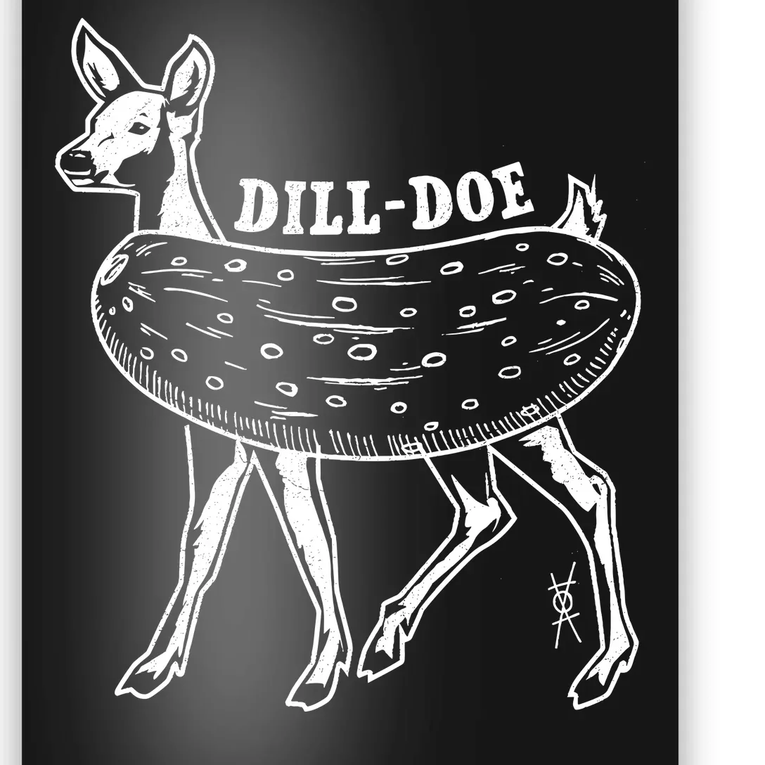 Dill Doe Funny Inappropriate Party Naughty Reindeer She Poster