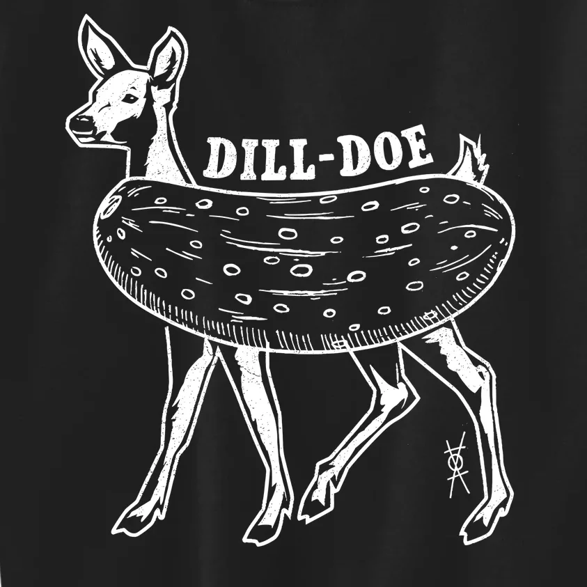 Dill Doe Funny Inappropriate Party Naughty Reindeer She Kids Sweatshirt