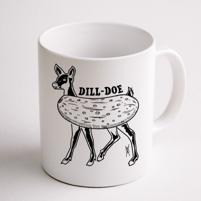 Dill Doe Funny Inappropriate Party Naughty Reindeer She Front & Back Coffee Mug