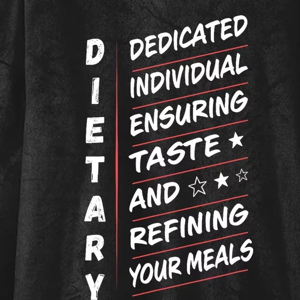 Dietary Definition Food Service Dietary Week Appreciation Hooded Wearable Blanket