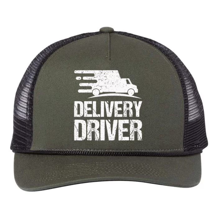 Delivery Driver Food Delivery Courier Delivery Driver Retro Rope Trucker Hat Cap