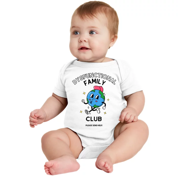 Doublecrossco Dysfunctional Family Club Baby Bodysuit