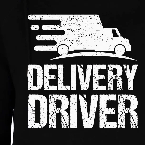 Delivery Driver Food Delivery Courier Delivery Driver Womens Funnel Neck Pullover Hood