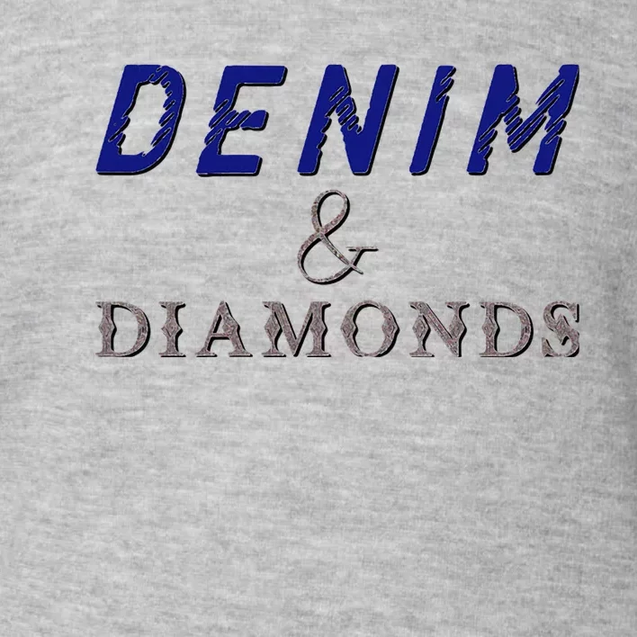 Denim & Diamonds Fun Toddler Sweatshirt