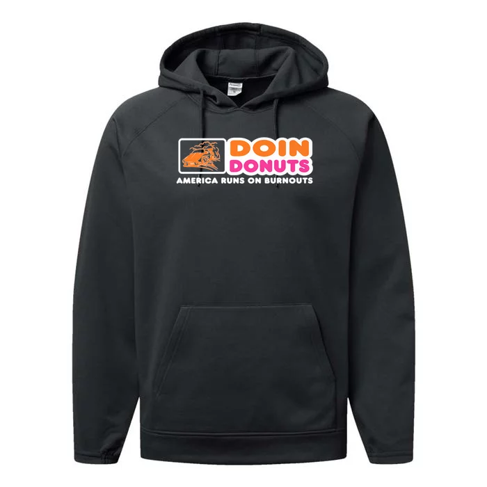 Doin Donuts Funny Burnout Racing Car Enthusiast Performance Fleece Hoodie