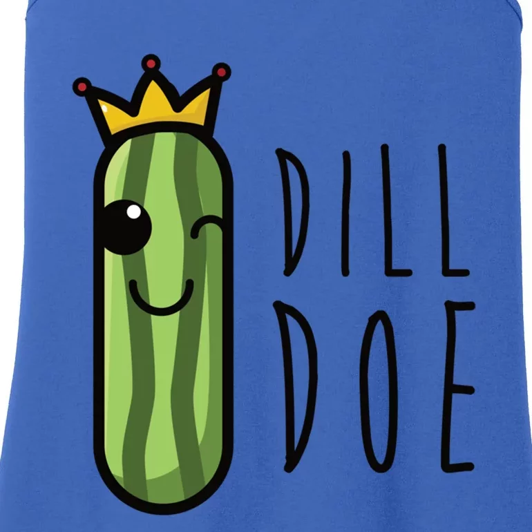 Dill Doe Funny Pickles Puns And Fun Distressed Gift Ladies Essential Tank