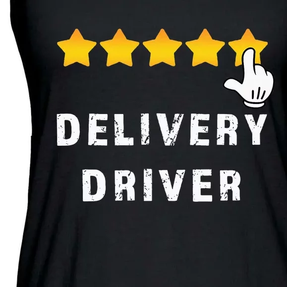 Delivery Driver Five Star Food Dash Grub Grocery Ladies Essential Flowy Tank