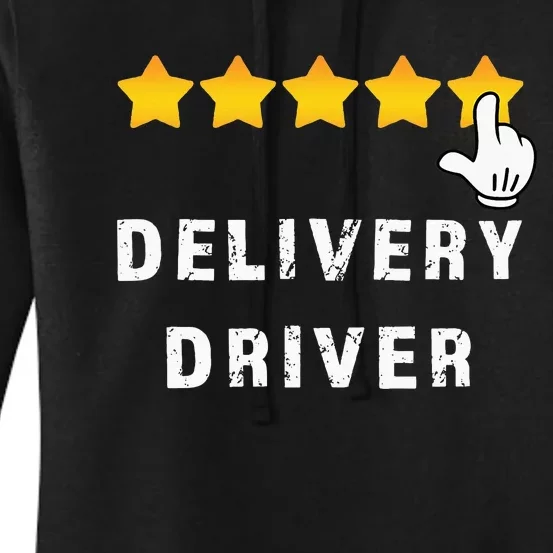 Delivery Driver Five Star Food Dash Grub Grocery Women's Pullover Hoodie