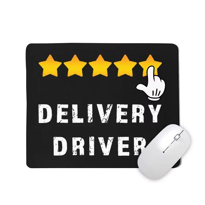 Delivery Driver Five Star Food Dash Grub Grocery Mousepad