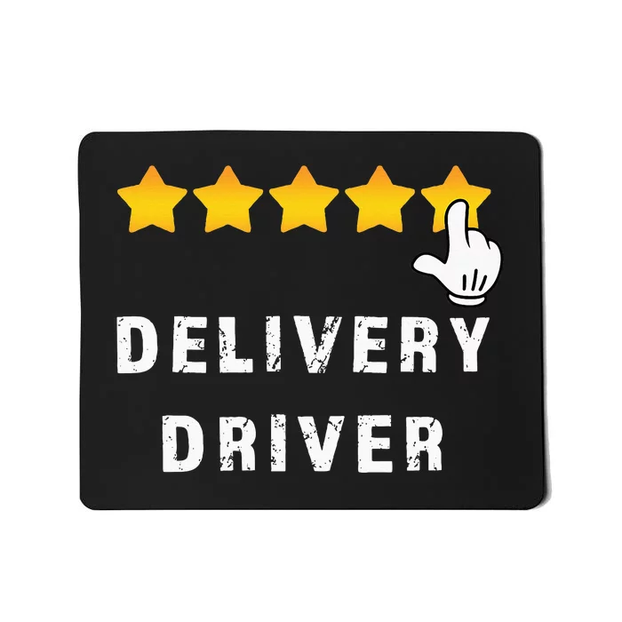 Delivery Driver Five Star Food Dash Grub Grocery Mousepad