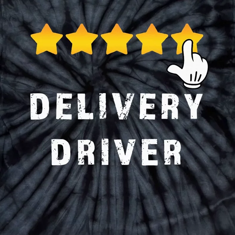 Delivery Driver Five Star Food Dash Grub Grocery Tie-Dye T-Shirt