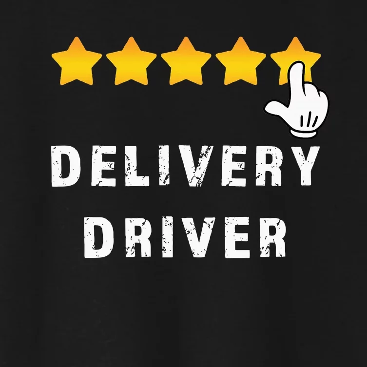 Delivery Driver Five Star Food Dash Grub Grocery Women's Crop Top Tee