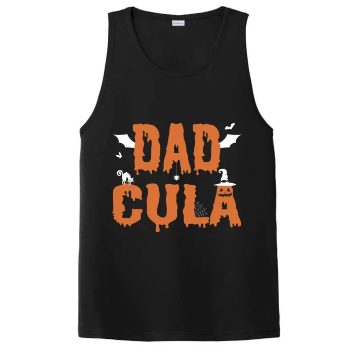 Dadcula Dad Father Halloween Gift Performance Tank