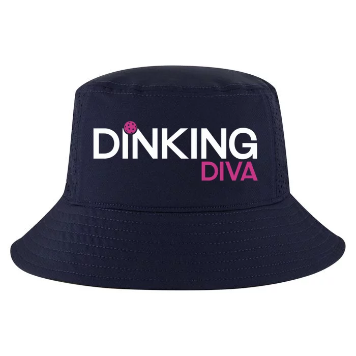 Dinking Diva Funny Pickleball Breast Cancer Awareness Gift Cool Comfort Performance Bucket Hat