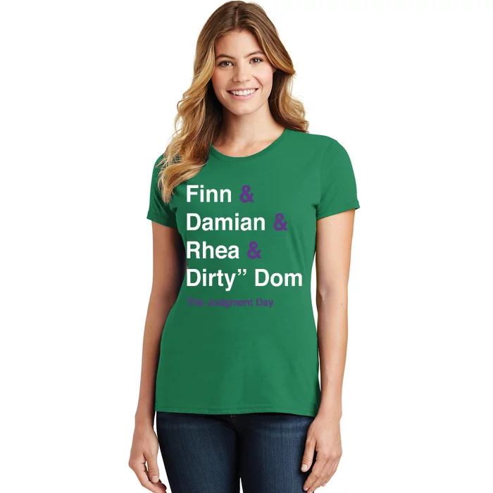 Daveed Deadlock Finn Damian Rhea Dirty Dom The Judgment Day Women's T-Shirt