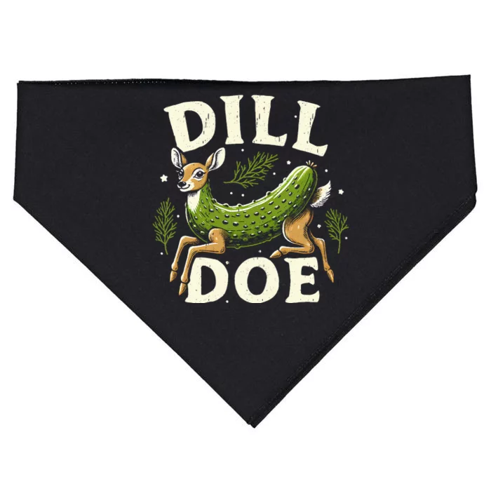 Dill Doe Funny Deer Pickle USA-Made Doggie Bandana