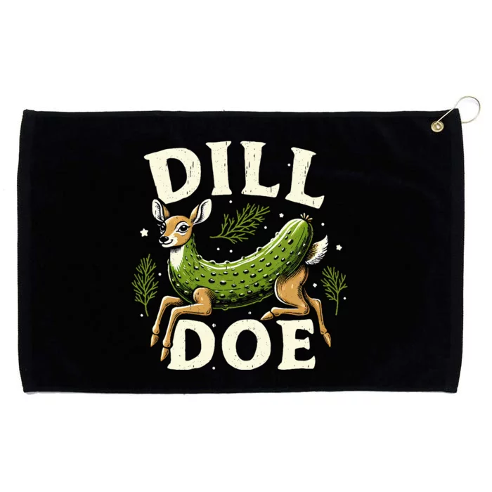 Dill Doe Funny Deer Pickle Grommeted Golf Towel