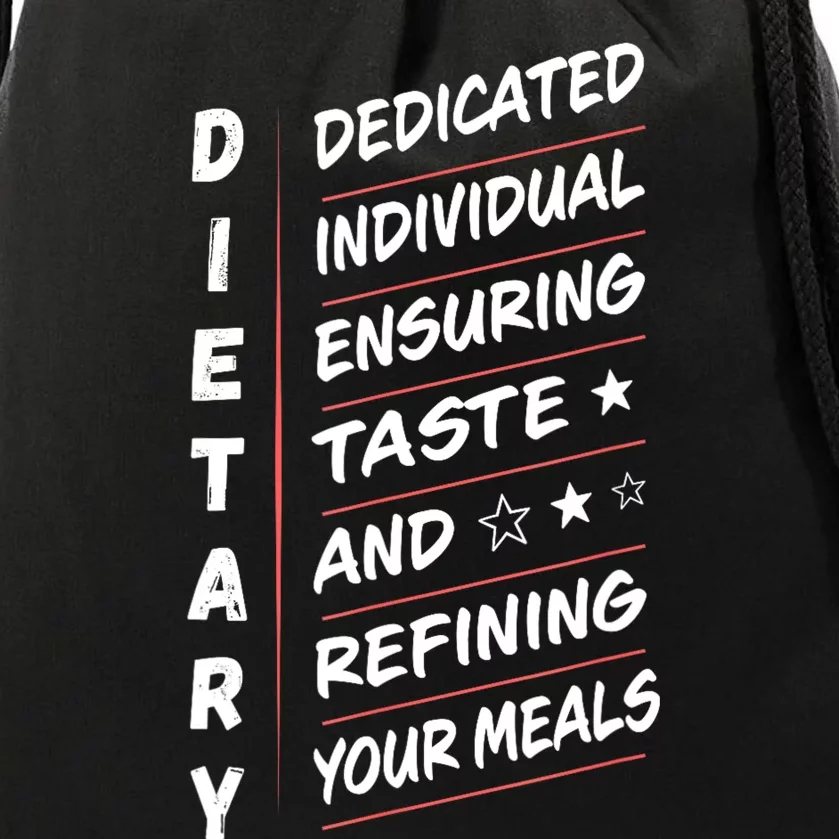 Dietary Definition Food Service Dietary Week Appreciation Drawstring Bag