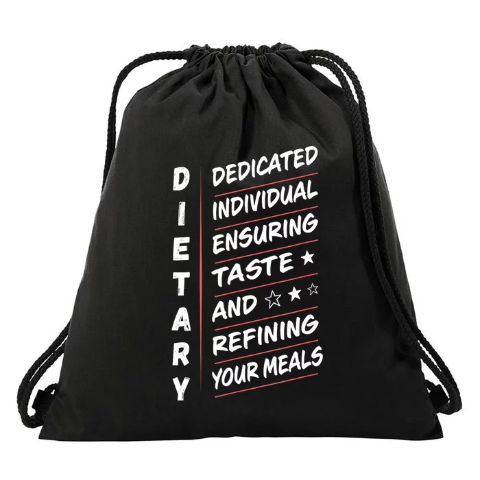 Dietary Definition Food Service Dietary Week Appreciation Drawstring Bag