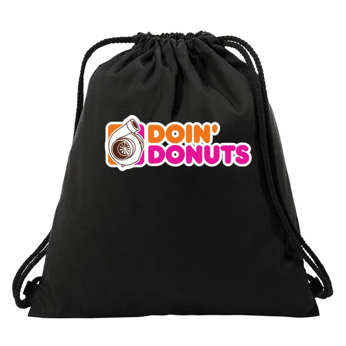 Doin Donuts Funny Racing & Drift Car Enthusiast Drawstring Bag