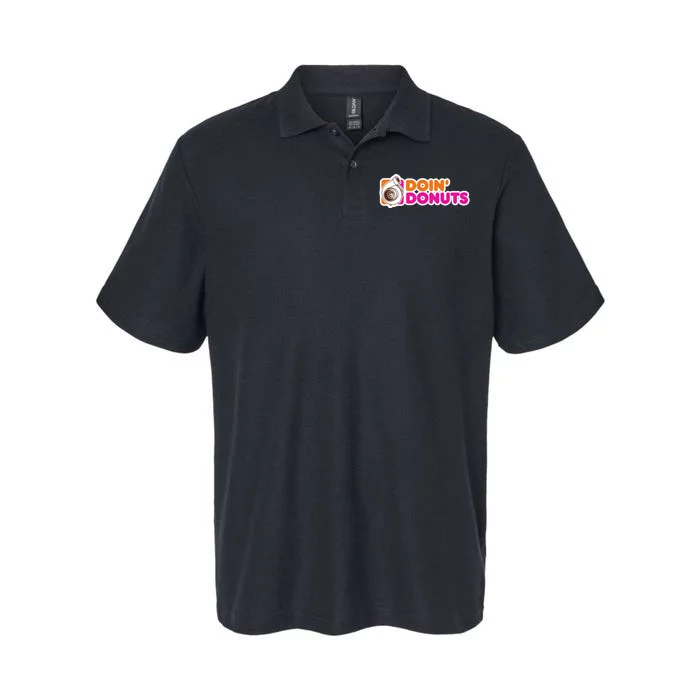 Doin Donuts Funny Racing & Drift Car Enthusiast Softstyle Adult Sport Polo