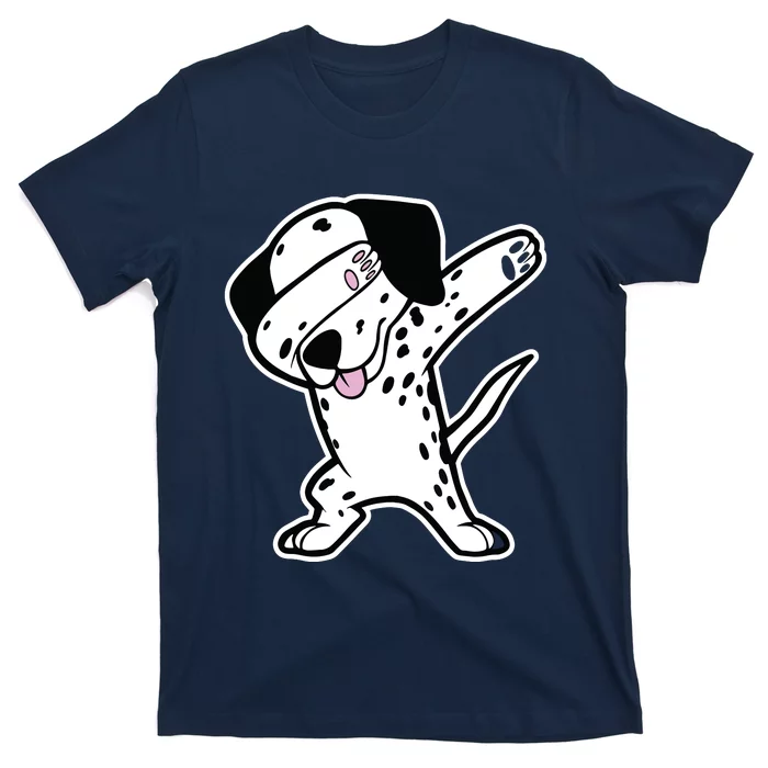 Dalmatian Dabbing Funny Dalmation Dab Dog Dance T-Shirt