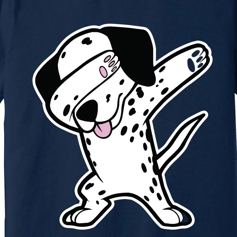 Dalmatian Dabbing Funny Dalmation Dab Dog Dance Premium T-Shirt