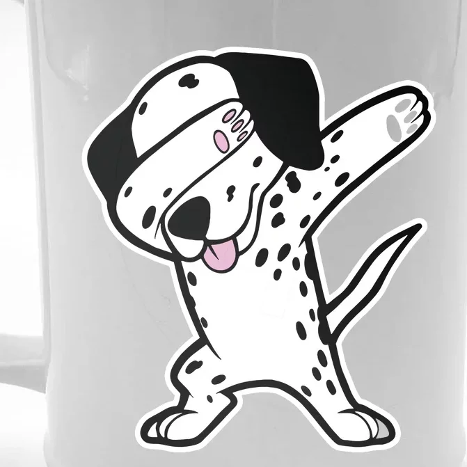 Dalmatian Dabbing Funny Dalmation Dab Dog Dance Front & Back Beer Stein