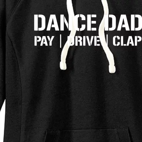 Dance Dad Funny Dancing Daddy Proud Dancer Dad I Finance Women's Fleece Hoodie