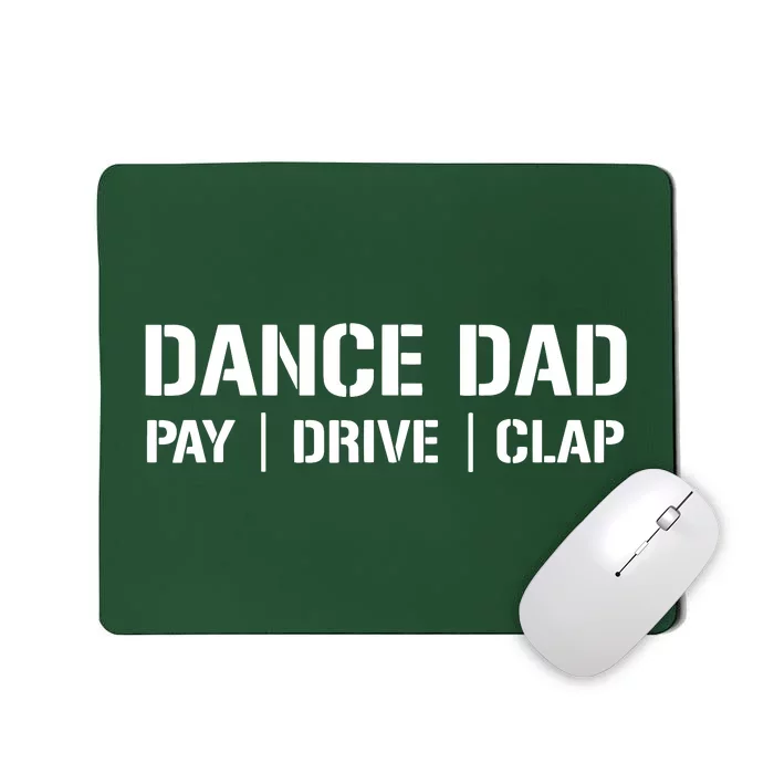 Dance Dad Funny Dancing Daddy Proud Dancer Dad I Finance Mousepad