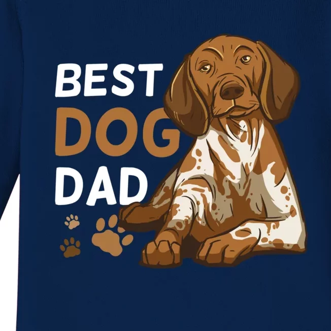 Dog Dad For Fathersday Ll Father Gift Baby Long Sleeve Bodysuit