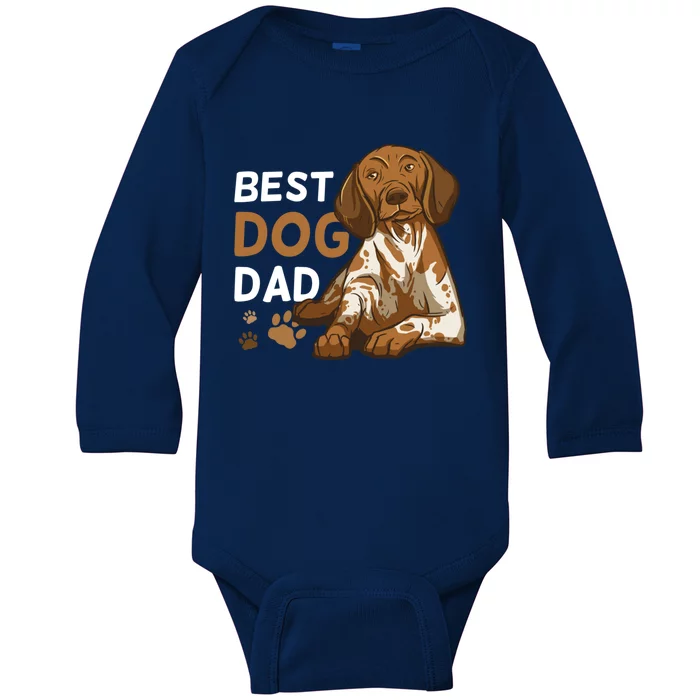 Dog Dad For Fathersday Ll Father Gift Baby Long Sleeve Bodysuit