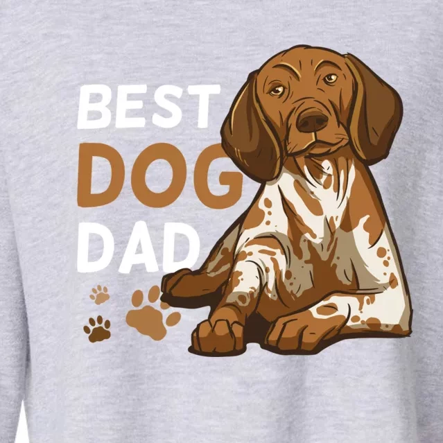 Dog Dad For Fathersday Ll Father Gift Cropped Pullover Crew