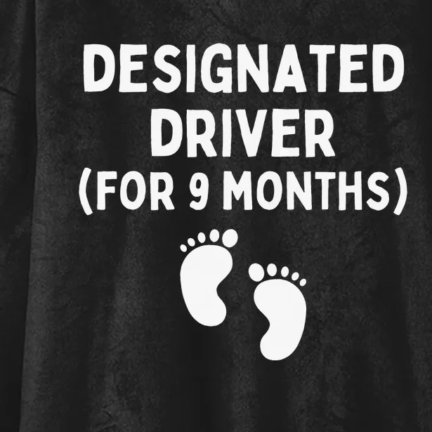 Designated Driver for 9 Months Funny Maternity Pregnancy Hooded Wearable Blanket