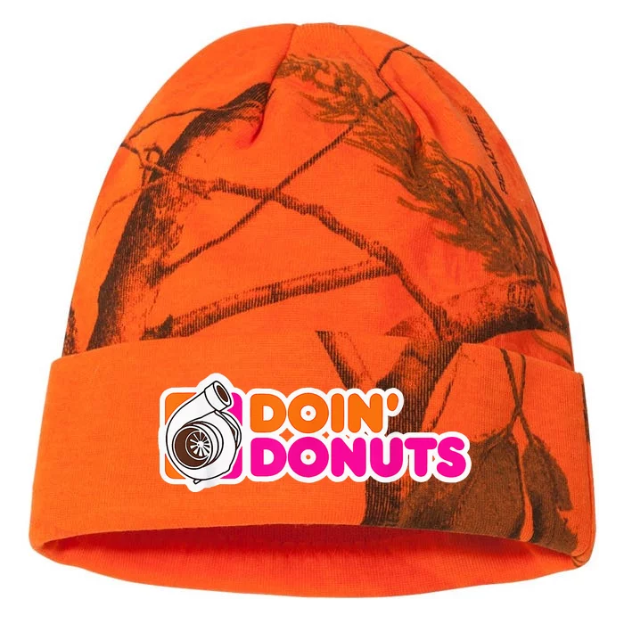 Doin' Donuts Funny Racing & Drift Car Enthusiast Kati - 12in Camo Beanie