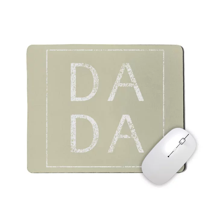 Distressed Dada Funny Retro Fathers Day Mousepad