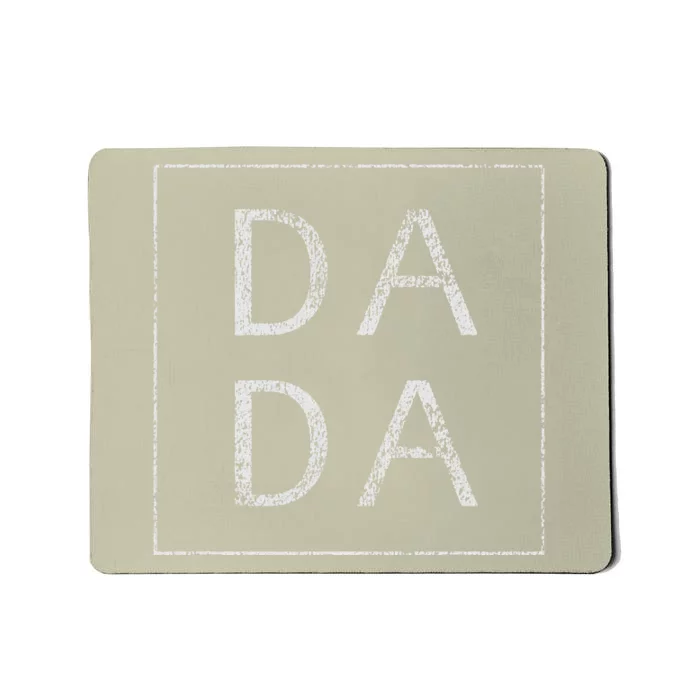 Distressed Dada Funny Retro Fathers Day Mousepad