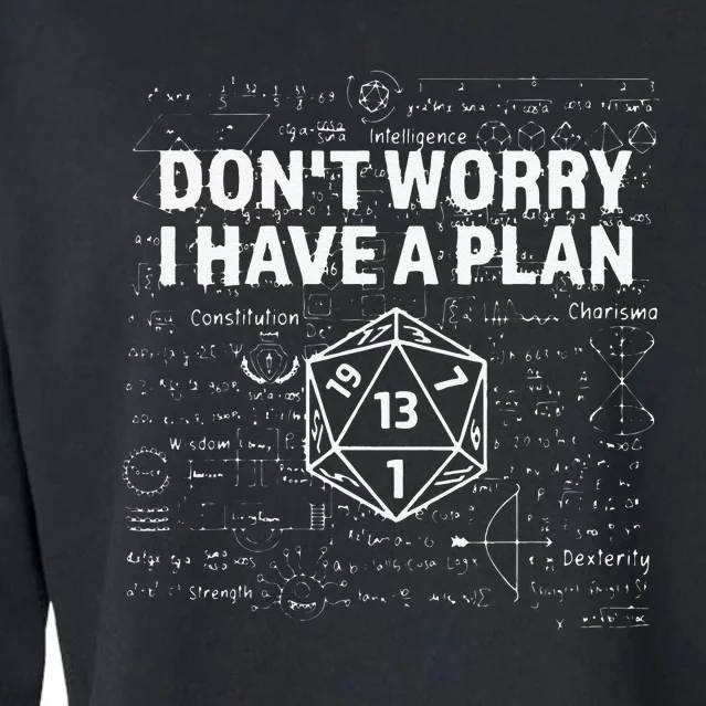 Dungeons D20 Fail RPG Fumble Funny Gamer Cropped Pullover Crew